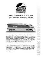 M.T.H. F59PH Operating Instructions Manual preview