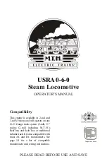 M.T.H. USRA 0-6-0 Operator'S Manual preview