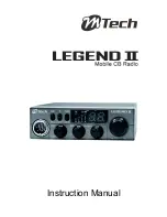 M-tech Legend II Instruction Manual предпросмотр