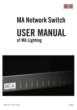 MA lighting Network Switch User Manual preview