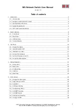 Preview for 2 page of MA lighting Network Switch User Manual