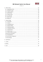 Preview for 3 page of MA lighting Network Switch User Manual