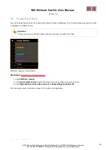 Preview for 29 page of MA lighting Network Switch User Manual