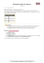 Preview for 33 page of MA lighting Network Switch User Manual