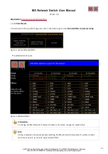 Preview for 37 page of MA lighting Network Switch User Manual