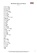 Preview for 70 page of MA lighting Network Switch User Manual