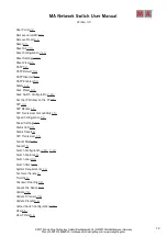 Preview for 72 page of MA lighting Network Switch User Manual