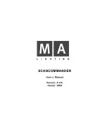 Preview for 1 page of MA lighting SCANCOMMANDER User Manual