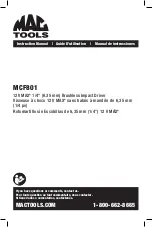 MAC TOOLS MCF801 Instruction Manual preview
