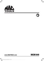 MAC TOOLS MCM849 Original Instructions Manual preview