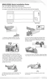 Предварительный просмотр 1 страницы Macally NSA2-S350U Quick Installation Manual