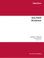 MacDon M1170NT5 Operator'S Manual preview