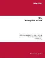 MacDon R113 Installation Instructions Manual предпросмотр