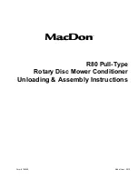Preview for 1 page of MacDon R80 Unloading And Assembly Instructions
