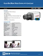 Mace CAM-37D Specifications preview