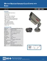 Preview for 1 page of Mace CAM-74CIR Specifications