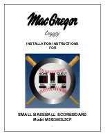 MACGREGOR Legacy Series Installation Instructions Manual предпросмотр