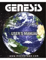 Preview for 1 page of Mach Speed Technologies GENESIS User Manual