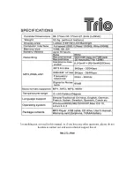 Preview for 16 page of Mach Speed Trio User Manual