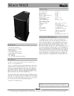 Preview for 1 page of Mach M821 Features & Specifications