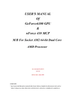 Preview for 1 page of Mach Motherboard User Manual