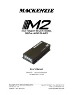 Mackenzie M2 User Manual preview