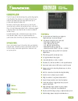 Preview for 1 page of Mackie 1202VLZ4 Specifications