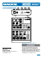 Предварительный просмотр 5 страницы Mackie 402-VLZ3 Specifications