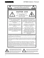 Preview for 2 page of Mackie ART300A Service Manual