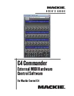 Mackie C4 Commander User Manual preview