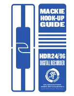 Mackie HDR 24 Hook-Up Manual preview