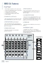 Preview for 8 page of Mackie HMX-56 Owner'S Manual