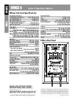 Preview for 2 page of Mackie HR624 Specifications
