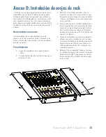 Предварительный просмотр 33 страницы Mackie ONYX 1220i Manual Del Usuario