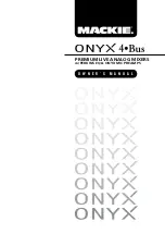 Mackie Onyx 4 Bus Owner'S Manual preview