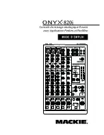 Mackie Onyx 820i Mode D'Emploi preview