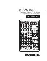 Mackie ONYX-820i Quick Start Manual preview