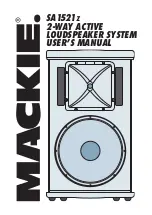 Mackie SA1521Z User Manual preview