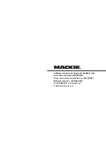 Preview for 12 page of Mackie SA1521Z User Manual