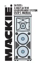 Mackie SA1532Z User Manual предпросмотр