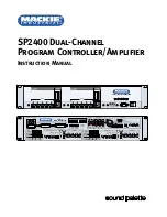 Mackie Sound Palette SP2400 Instruction Manual preview