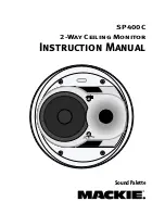 Mackie SP400C Instruction Manual preview