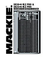 Mackie SR24-4-VLZ PRO Bedienungshandbuch preview