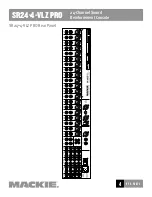 Preview for 4 page of Mackie SR24-4-VLZ PRO Specification Sheet