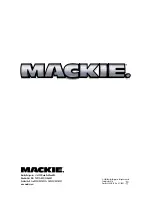 Preview for 86 page of Mackie SR40.8 Owner'S Manual