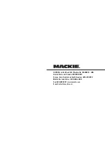 Preview for 20 page of Mackie SRM350 V2 Owner'S Manual