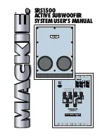 Mackie SRS1500 User Manual preview