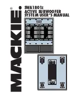 Предварительный просмотр 1 страницы Mackie SWA1801Z User Manual