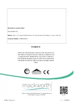 Предварительный просмотр 12 страницы Mackworth SA180 Manual