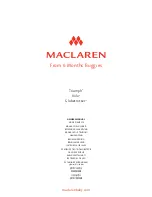 Maclaren Triumph Owner'S Manual preview